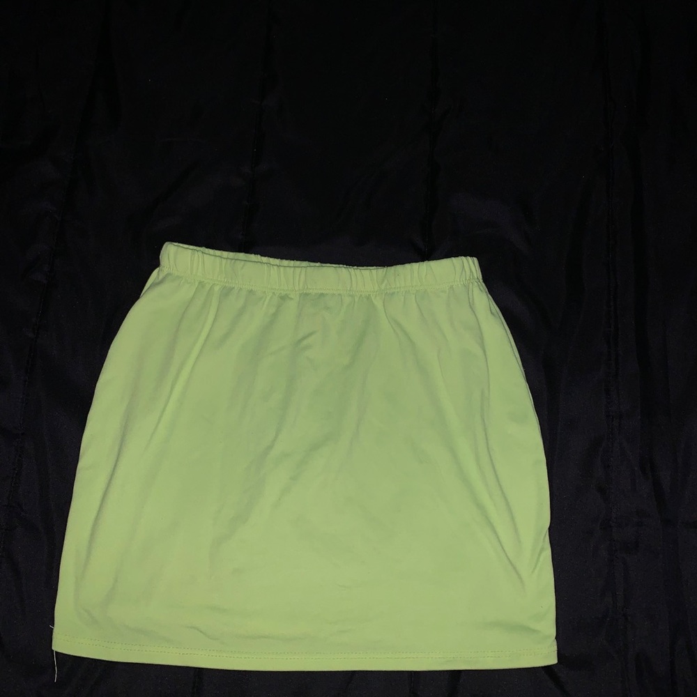 neon bodycon skirt